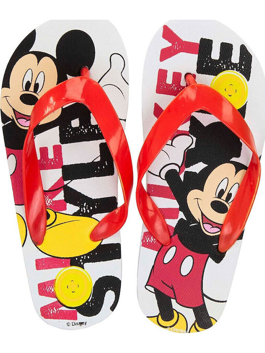 Kids' Flip Flops Mickey Red Mouse