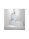 Sparke Shower Screen Bathtub with Sliding Door 70x140cm Clean Glass Black