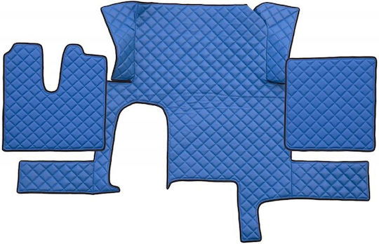 Set of Front and Rear Mats 3pcs for MAN TGA Blue
