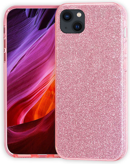 Caselab Glitter Umschlag Rückseite Silikon Rosa (iPhone 13)