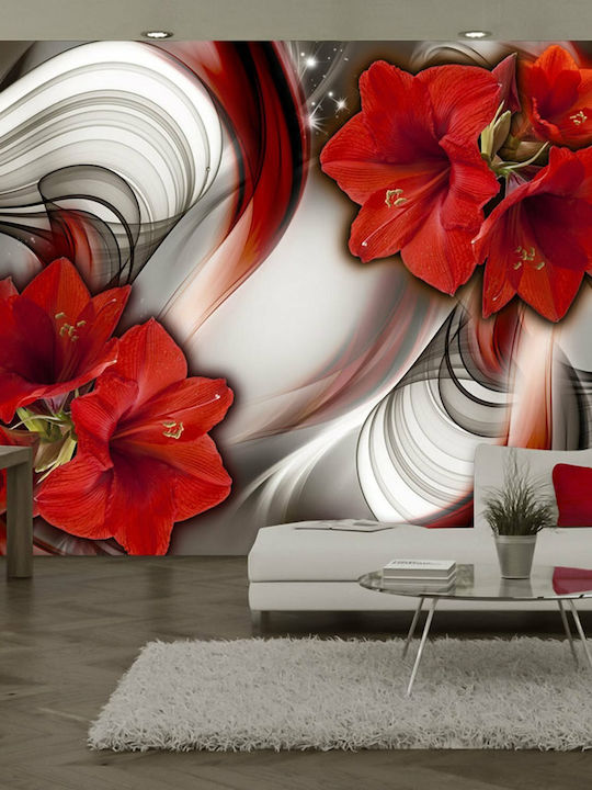 Wall Mural Fabric Red L150xW105cm