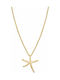 Necklace with design Star Gold Plated