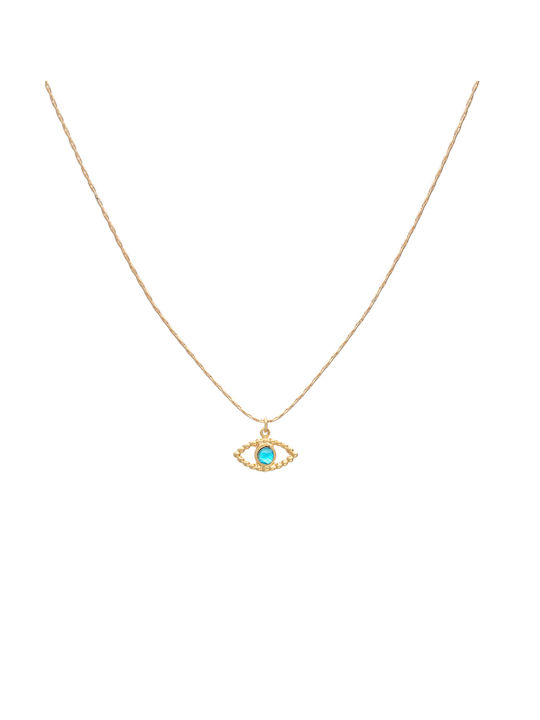 LifeLikes Necklace Eye from Gold-Plated Steel