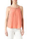 Women's Summer Blouse with Straps Orange