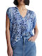 Liu Jo Women's Summer Blouse Short Sleeve Blue