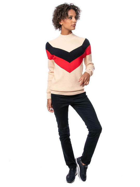 Heavy Tools Women's Long Sleeve Sweater Beige