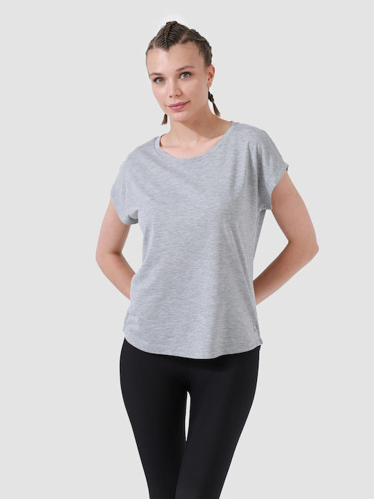 Superstacy Damen Sport T-Shirt Gray