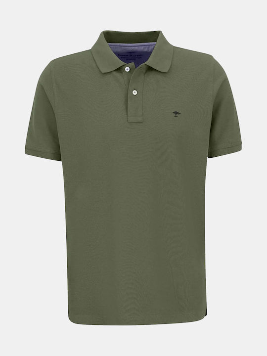 Fynch Hatton Herren Kurzarmshirt Polo Khaki