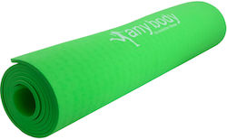 Anybody Exercise Mat Yoga Green (173x61x0.6cm)