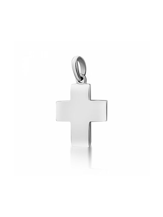 Chrilia White Gold Cross 14K