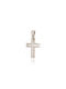 Skaras Jewels Men's White Gold Cross 14K