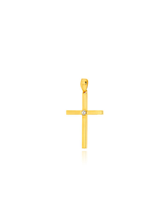 Skaras Jewels Damen Gold Kreuz 14K