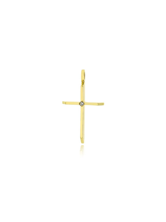 Skaras Jewels Damen Gold Kreuz 14K