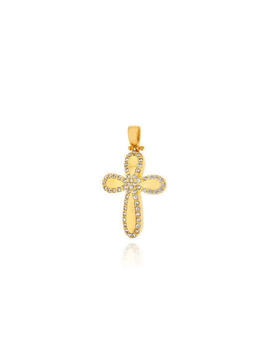 Skaras Jewels Damen Gold Kreuz 14K