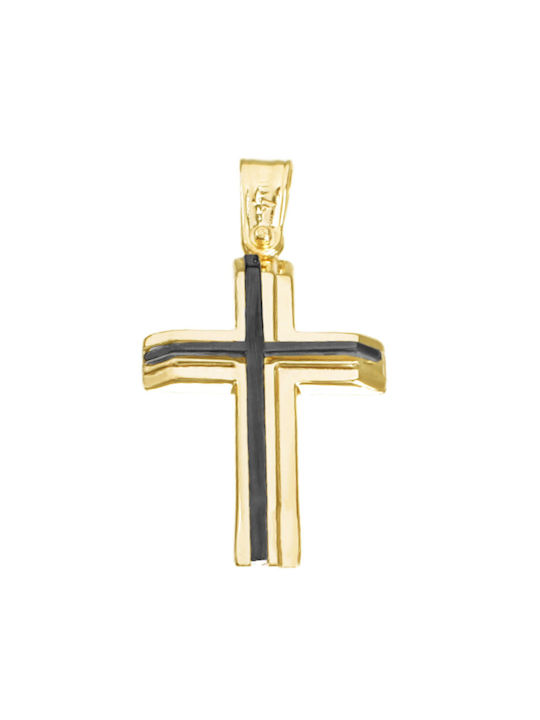 Alorado Herren Gold Kreuz 14K