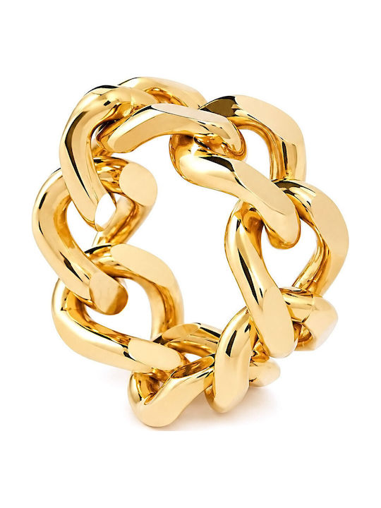 Rebecca Ring made of Steel Gold Plated
