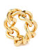Rebecca Ring made of Steel Gold Plated