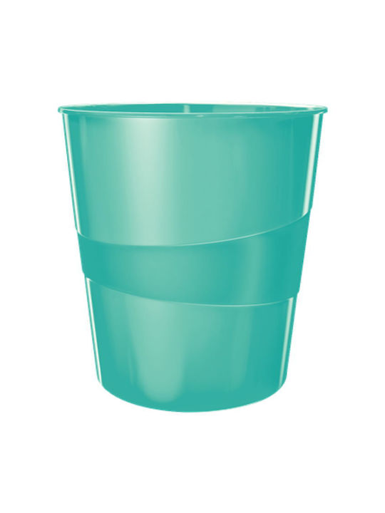 Leitz Waste Bin Waste Plastic Blue 15lt 1pcs