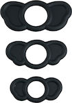 Kinksters Set Cock Rings Schwanz Schwarz