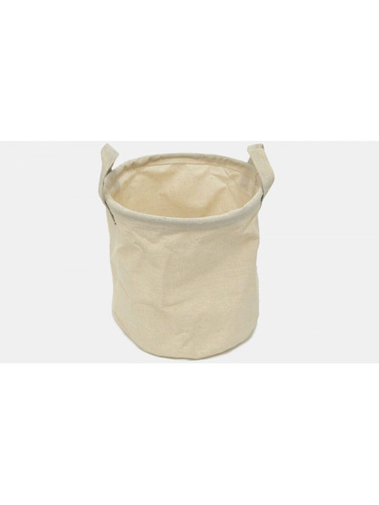 Paperpack Net Übertopf Stoff Beige 24x24x20εκ.