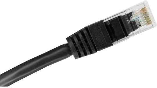 A-LAN U/UTP Cat.6a Ethernet Network Cable 0.25m Black