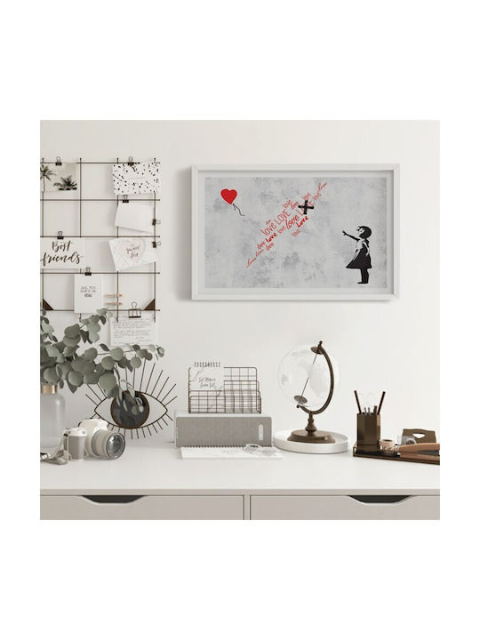 Walls Wooden Frame Poster 100x70cm