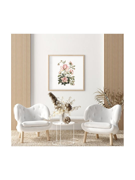Walls Wooden Frame Poster 40x40cm