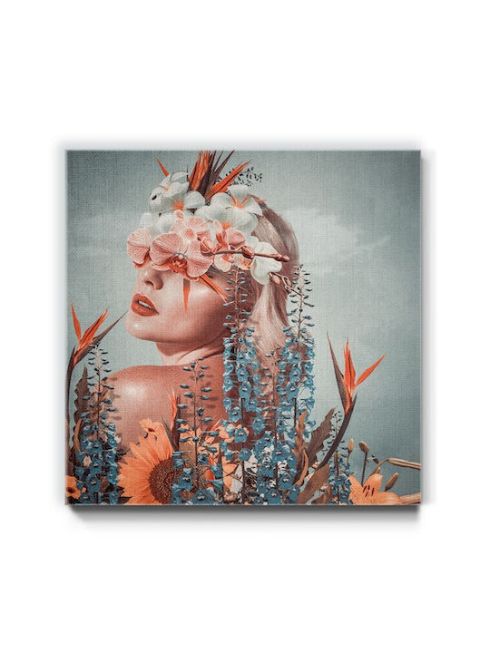 Walls Γυναίκα Λουλούδια Πίνακας σε Καμβά 30x30cm