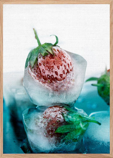 Walls Frozen Strawberries Canvas Painting 40x50cm