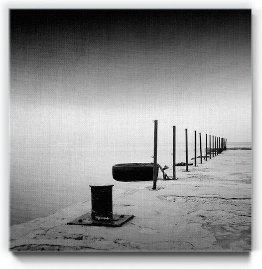 Walls Кей на морето Картина Платнен 60x60см