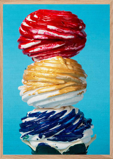 Walls Meringue Pretzels Painting on Canvas 40x50cm