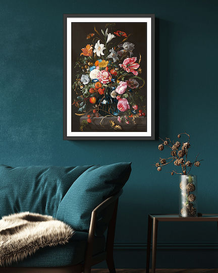 Golden Age Flowers P Μεταλλικό Φυσικό 50x70 cm
