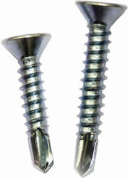 Helix Drilling Screw Phillips Galvanized with Diameter M4.2 and Length 25mm 400pcs COUNTERSUNK