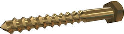 Brass screw DIN571 8mm (1 piece)