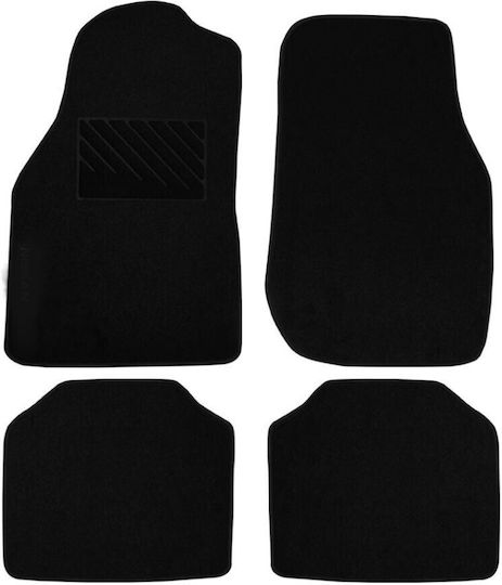 Autopataki Set of Front and Rear Mats 4pcs for Nissan Primera 1996-2002 Black
