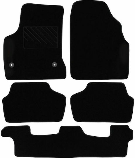 Autopataki Σετ Μπροστινά και Πίσω Πατάκια 5τμχ για Citroen C4 Grand Picasso 2007-2011 Μαύρα
