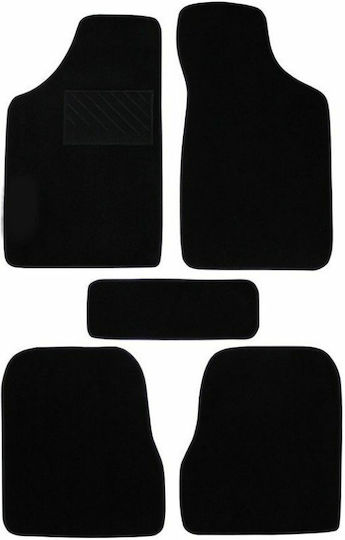 Autopataki Set of Front and Rear Mats 5pcs for Peugeot 106 1991-2003 Black
