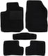 Autopataki Set of Front and Rear Mats 5pcs for Nissan Micra 2003-2007 Black