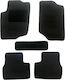 Autopataki Set of Front and Rear Mats 5pcs for Peugeot 207 2006-2014 Black