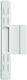 Cal ''D'' Lock for Sliding Aluminum Doors White