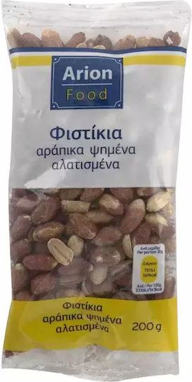 Arion Food Φιστίκια Αράπικα Ψημένα Ψίχα με Αλάτι 200gr