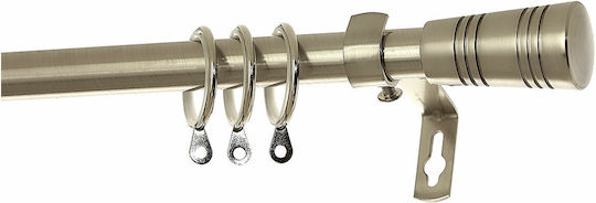 Central Home Ausziehbar Metallisch Vorhangstange Einfach Φ19mm 160-300cm Bronze