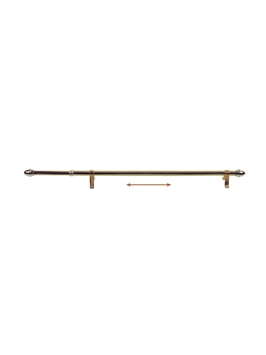 Сгъваемо Металик Корниз Φ12мм 50-75cm Златист