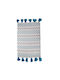 Dizas Rug Rectangular Cotton Light Blue