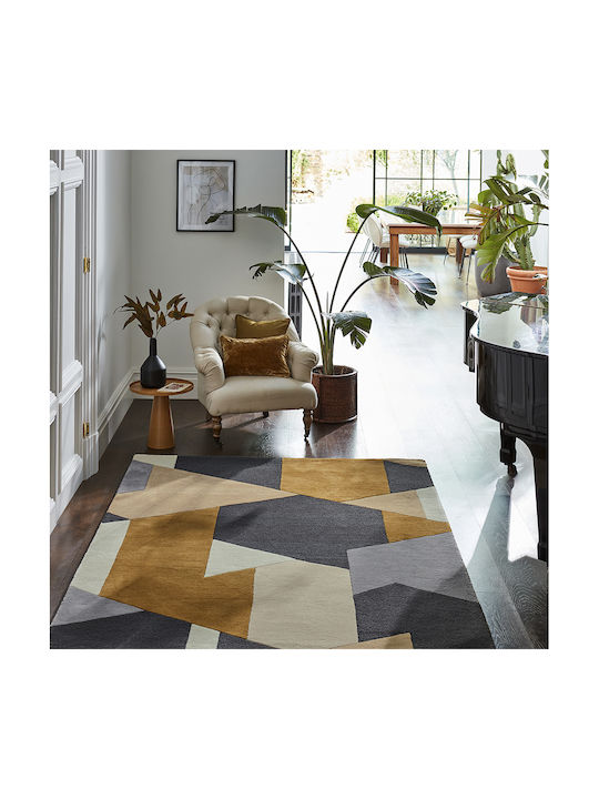 Harlequin Lucrat manual Covor Rectangular Din lână Portocaliu
