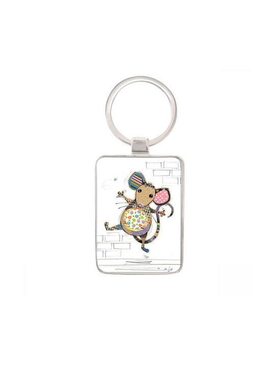 Kiub Keychain Metallic Gray