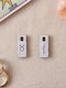 Miss Wood Wooden Label Keychain White