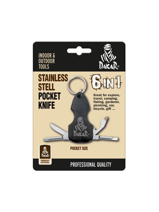 Dakar Keychain Opener Metallic