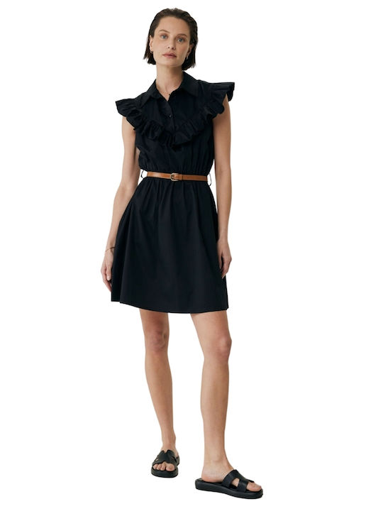 Mexx Sommer Mini Kleid Schwarz