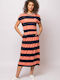 Heavy Tools Summer Midi Dress Striped